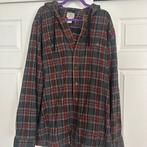 L.L. Bean Scotch Plaid Button Down Shirt